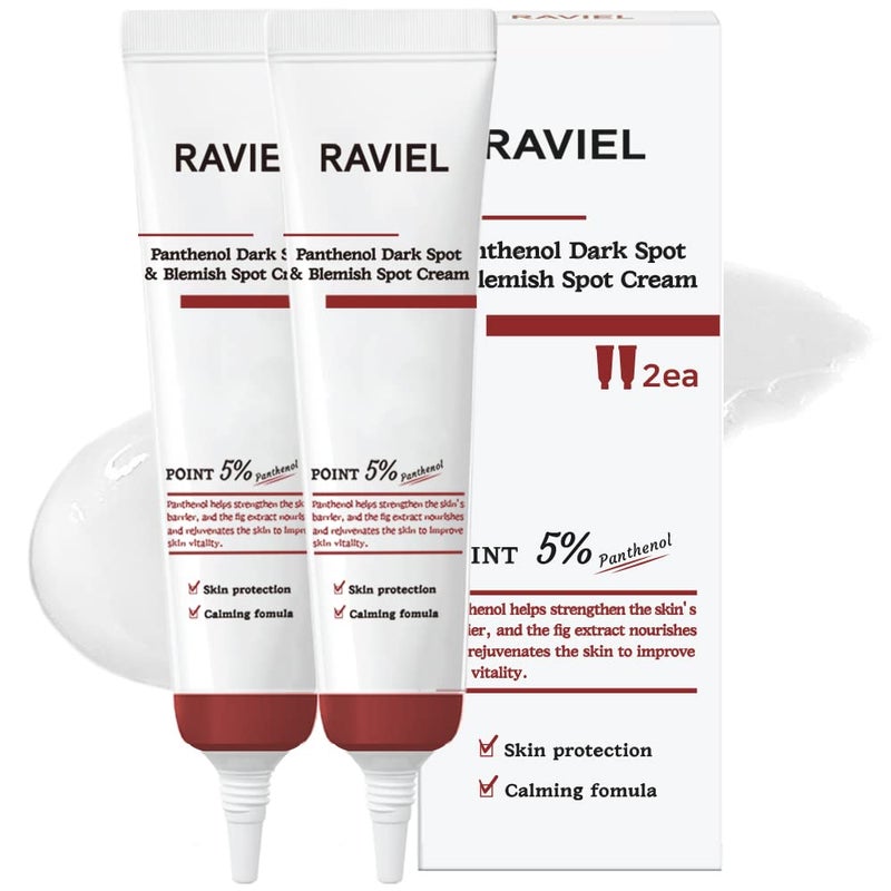 RAVIEL Panthenol Cream  Intensive Hydration with Shea Butter  Fig Fruit Extract  Korean Skincare 05 fl oz Pack of 2