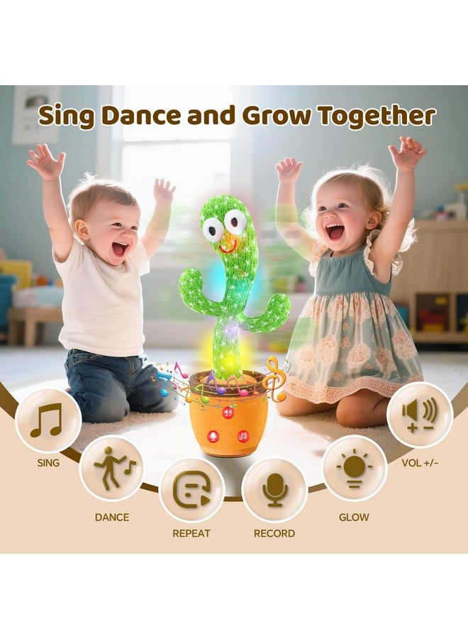 SANJOIN Dancing Talking Cactus Toy- Volume Adjustable, Mimicking and Singing English Songs, Infant Tummy Time Baby Toy for the Boys and Girls, Developmental Baby Toys Ideal for Birthdays and Xmas Gifts - Image 2