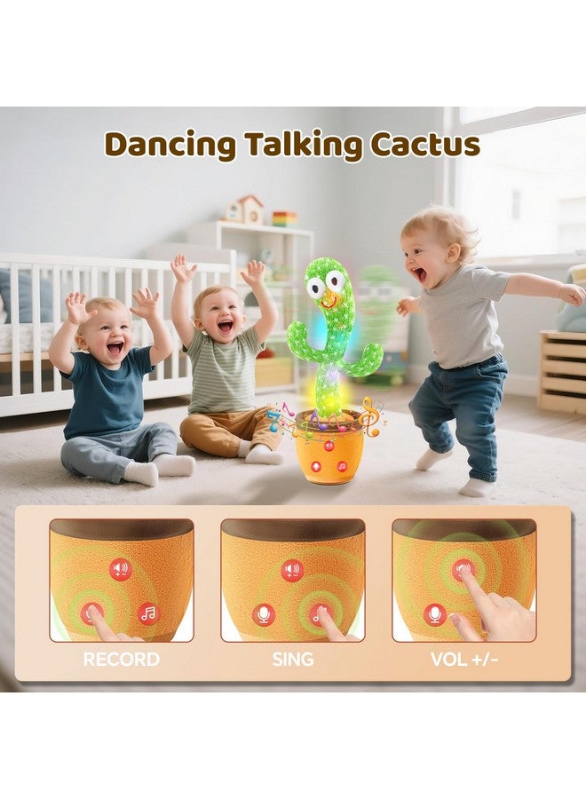 SANJOIN Dancing Talking Cactus Toy- Volume Adjustable, Mimicking and Singing English Songs, Infant Tummy Time Baby Toy for the Boys and Girls, Developmental Baby Toys Ideal for Birthdays and Xmas Gifts - Image 4