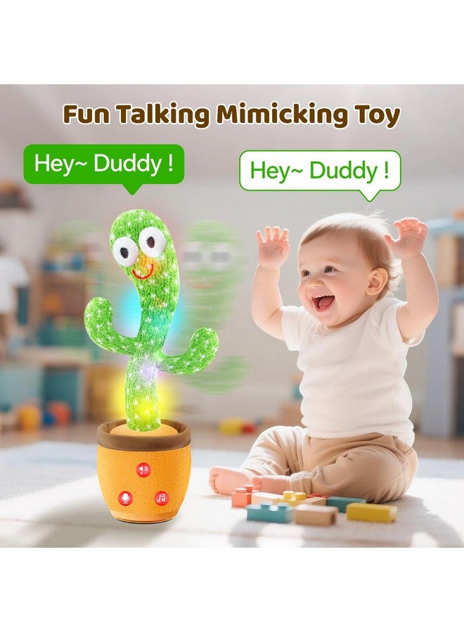 SANJOIN Dancing Talking Cactus Toy- Volume Adjustable, Mimicking and Singing English Songs, Infant Tummy Time Baby Toy for the Boys and Girls, Developmental Baby Toys Ideal for Birthdays and Xmas Gifts - Image 3