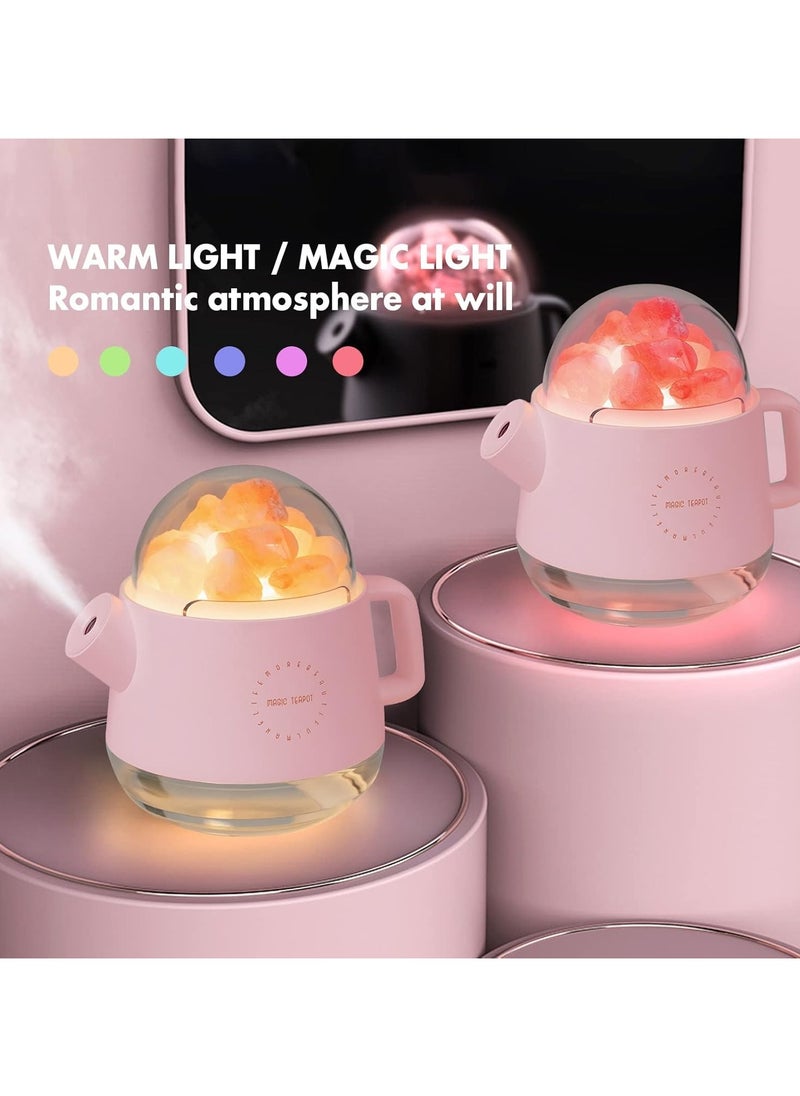 Bakhoan Crystal Salt Stone Humidifier 360mL Kettle Shape & Oil Diffuser Cool Mist  - Image 4