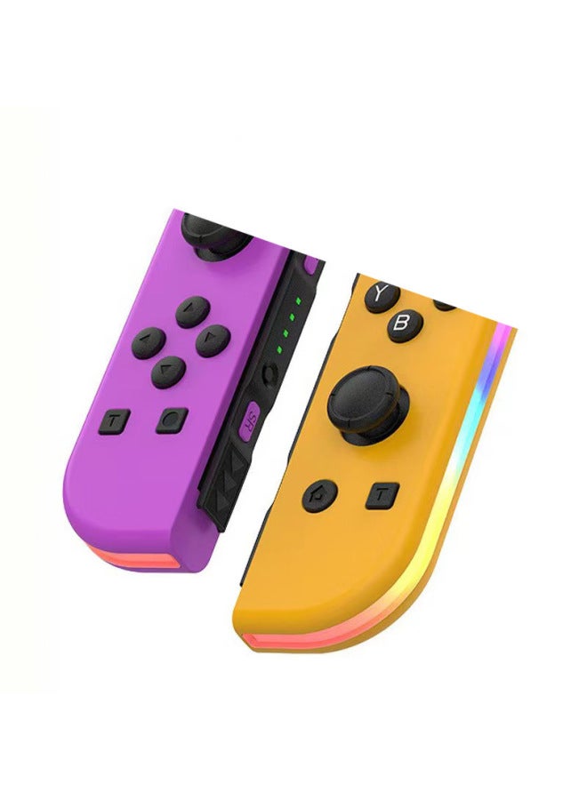 نيوترل مقبض Joycon الأيمن والأيسر القابل للتبديل، مقبض صغير بلوتوث، مقبض NS مخصص للألعاب، مقبض لاسلكي RGB مضيء - Image 1