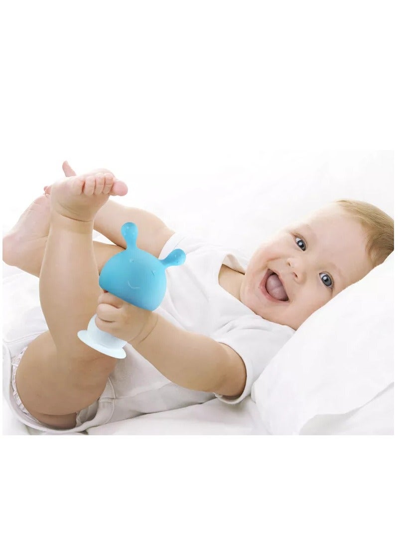 BPA Free mushroom shapes Food Grade Silicone baby teethers ring toy - Image 3