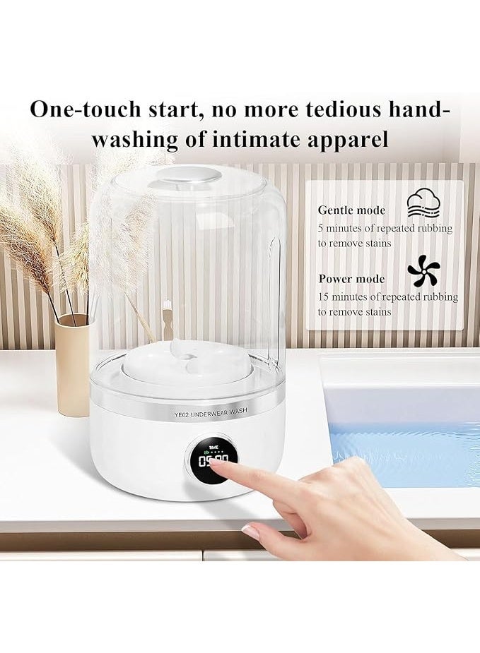 Underwear Washer Rechargeable Cordless Mini Portable Washing Machine Socks Baby Clothes Towels Pet Items Small Washing Machine for Apartment Hotel Home Camping  - Image 4