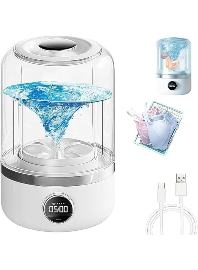 Underwear Washer Rechargeable Cordless Mini Portable Washing Machine Socks Baby Clothes Towels Pet Items Small Washing Machine for Apartment Hotel Home Camping  - Image 1