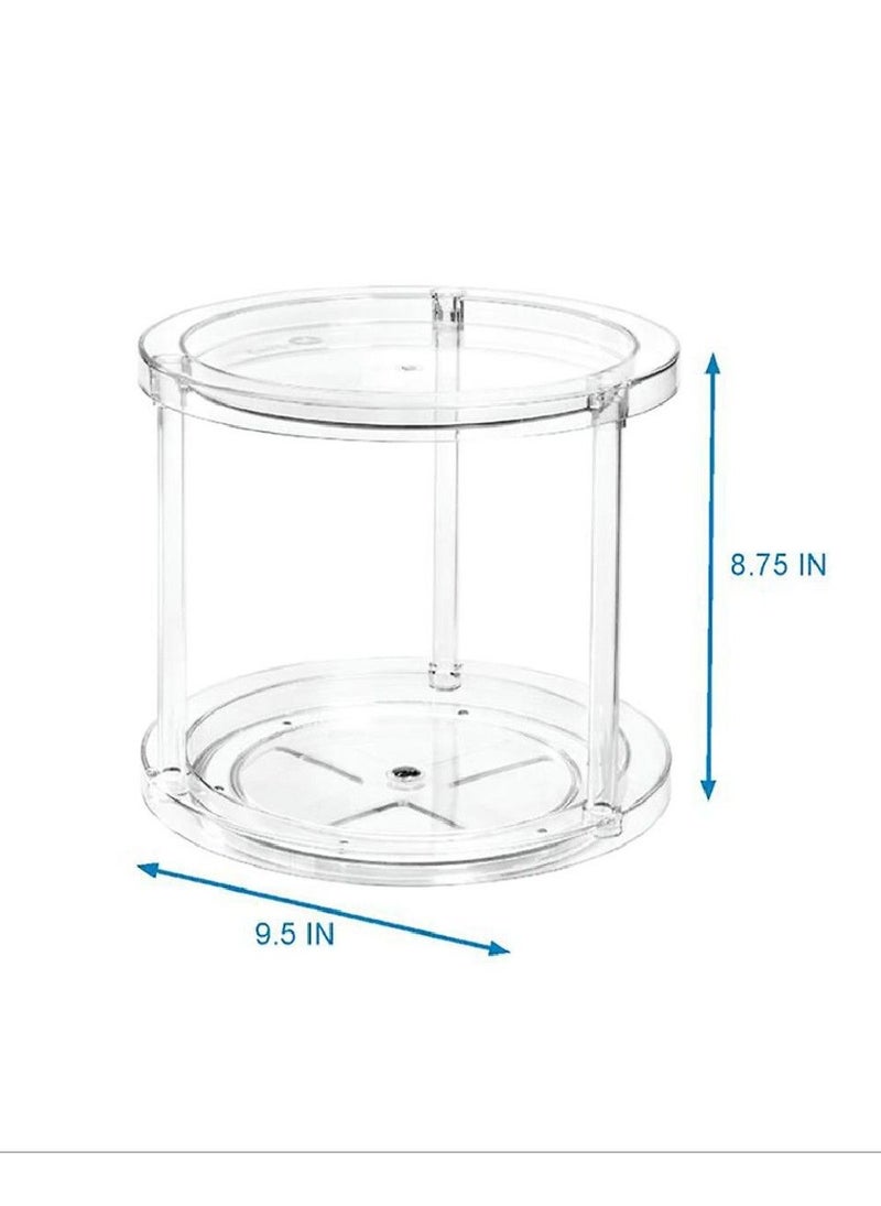 The Home Edit 2 Tier Turntable Clear 9.5 Inch - Image 5