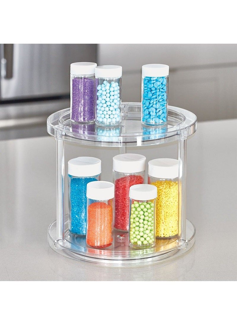 The Home Edit 2 Tier Turntable Clear 9.5 Inch - Image 2