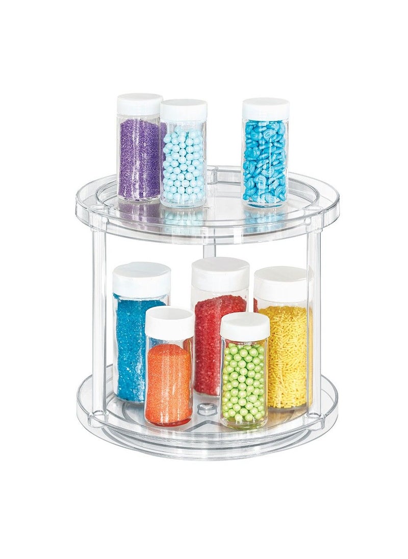 The Home Edit 2 Tier Turntable Clear 9.5 Inch - Image 4