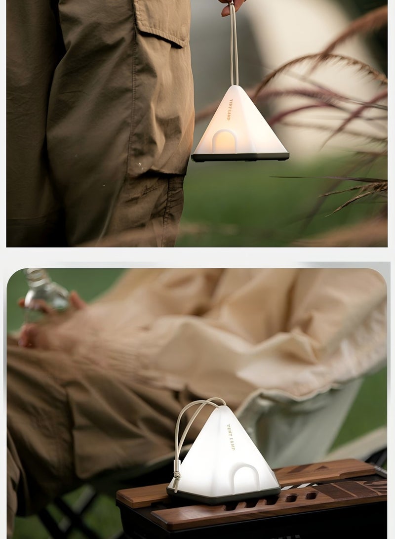 Portable Time control Night Light for Kids & Outdoor Camping – 2‑Color Warm & White, 3‑Level Dimming, Hook, Rechargeable LED Lamp for Nursery & Outdoor - Image 4