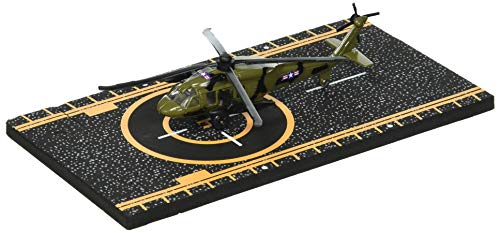 Hot Wings Planes Black Hawk Helicopter with Connectible Runway Die Cast Plane in Aviation Museum Nationwide - Image 1