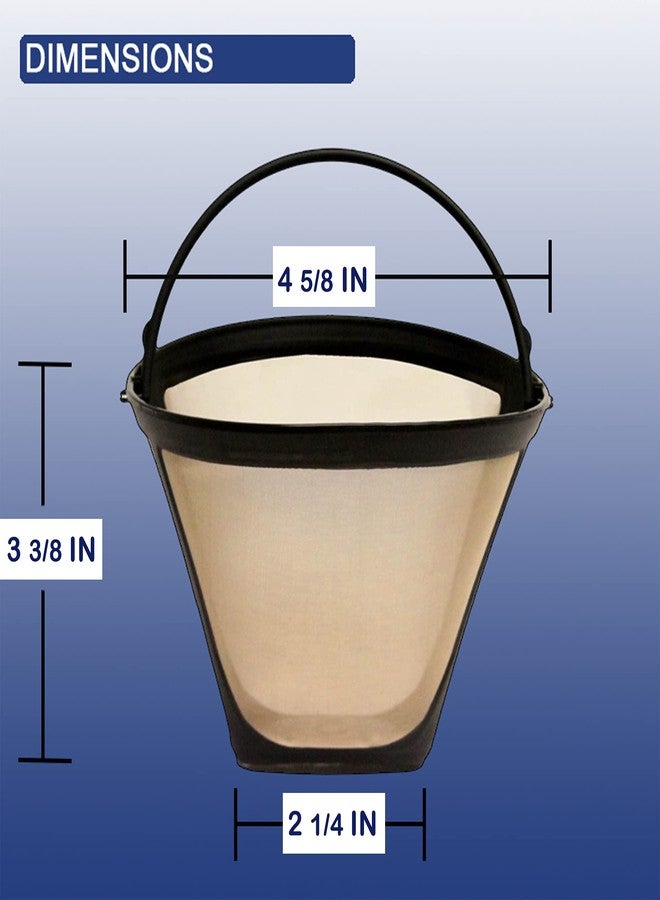 GoldTone Brand Reusable #4 Cone Coffee Filter fits Ninja Coffee Makers and Brewers. BPA-Free - Image 3