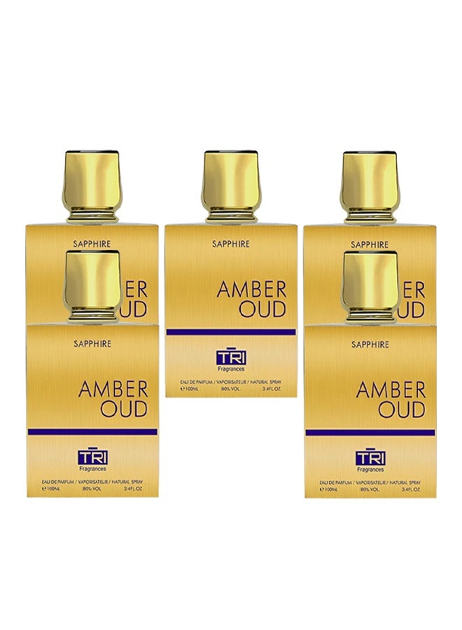 عطور TRI 5 قطع عطر عنبر عود ياقوت للجنسين 100 مل - Image 1