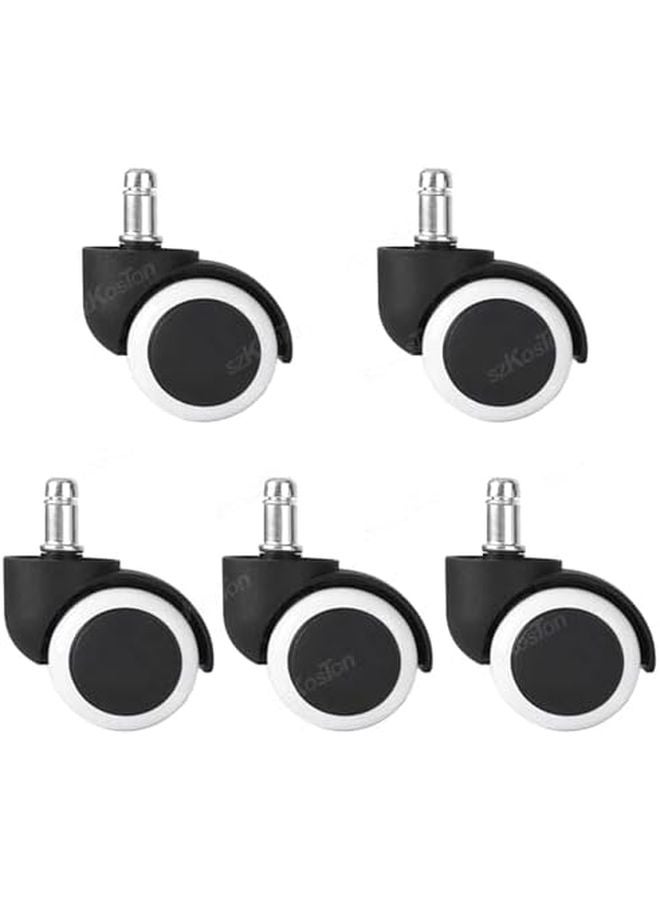 Universal Furniture Caster Wheel 2 Inch White For Rolling Cart Table Chair Cabinet - Image 1