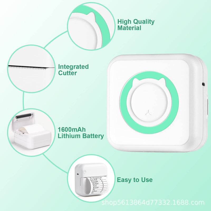 Label Small Portable Wireless Thermal Po Bluetooth Printer Pocket Student Mini Wrong Label Printing - Image 5