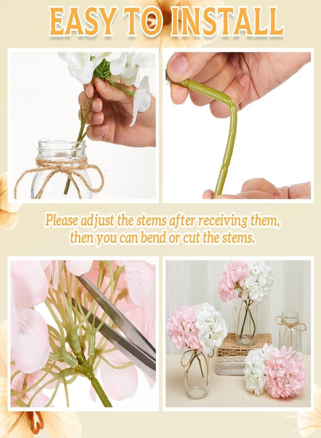 چوينت مجموعة من 4 مرطبانات زجاجية مزينة بإضاءة LED على شكل زهور الكوبية باللونين الوردي والأبيض، مثالية لتزيين الطاولات وحفلات الزفاف والمناسبات الأخرى. - Image 3