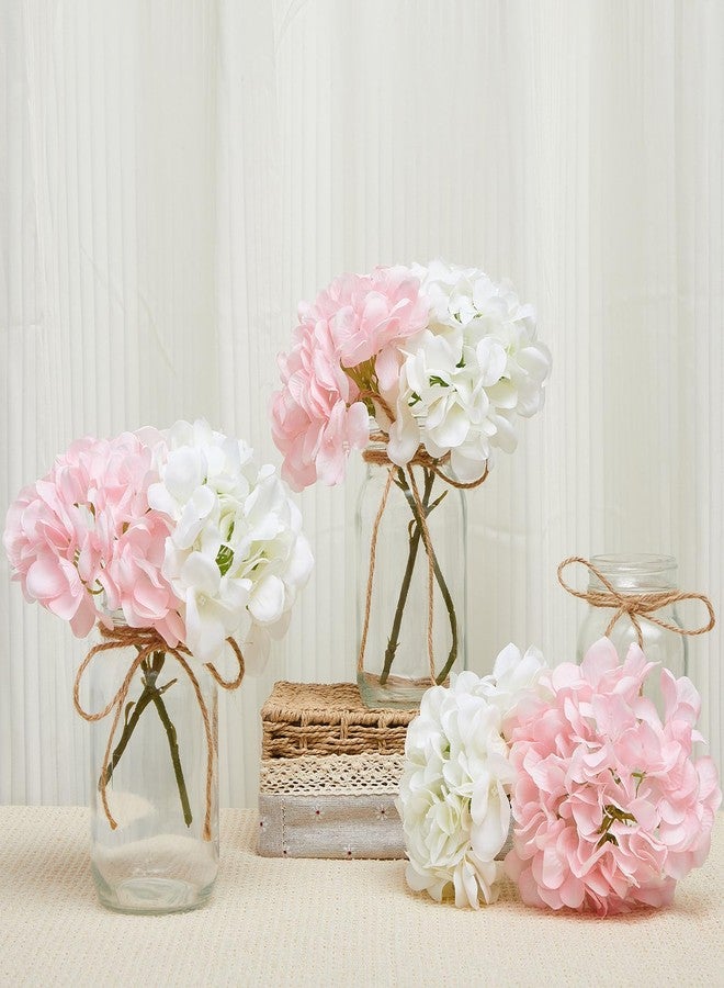 چوينت مجموعة من 4 مرطبانات زجاجية مزينة بإضاءة LED على شكل زهور الكوبية باللونين الوردي والأبيض، مثالية لتزيين الطاولات وحفلات الزفاف والمناسبات الأخرى. - Image 4