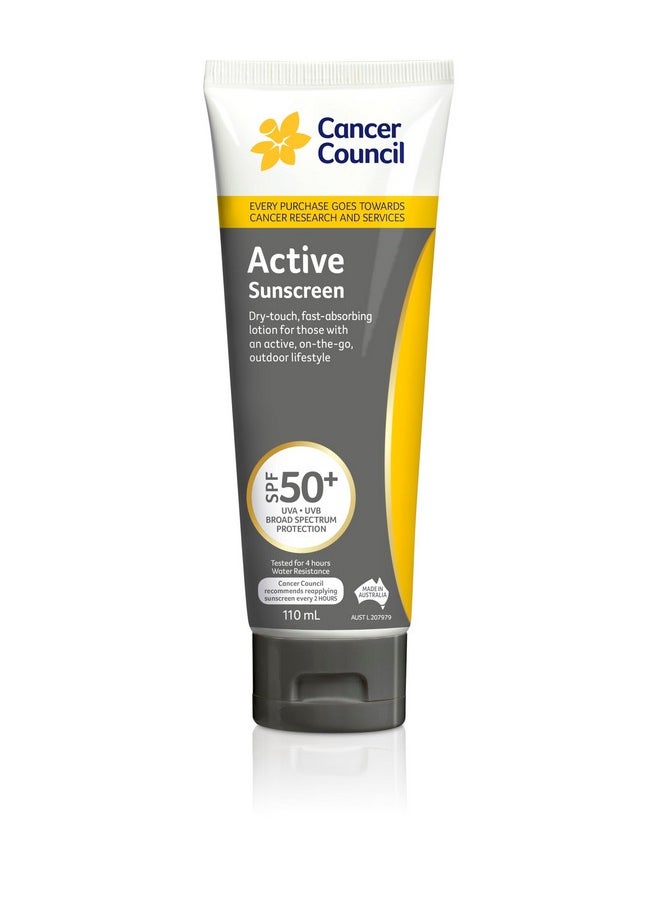 Cancer Council Cancer Council SPF 50+ Active 110ml Tube  - Image 1