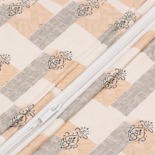 RRC Super Soft Microfiber Cotton Single Duvet Cover/Comforter Cover/Rajai Cover/Floral/Blanket Cover/Quilt Cover King Size 60X90(Inches) With Zipper With Four Corner Ties, 144 tc - Image 4