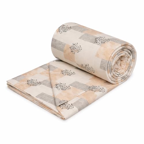 RRC Super Soft Microfiber Cotton Single Duvet Cover/Comforter Cover/Rajai Cover/Floral/Blanket Cover/Quilt Cover King Size 60X90(Inches) With Zipper With Four Corner Ties, 144 tc - Image 1