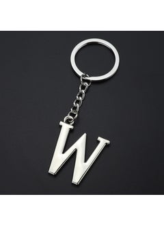 English letter keychain bag pendant 26 uppercase and lowercase letters and numbers keychain European and American small gift customizationW W