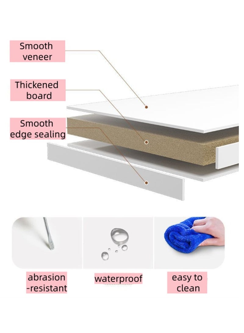 Multifunctional Bookshelf, 5 Tier Open Wooden Storage Shelf, Scalable Bookcase Storage Cabinet, Easy Assembly, Suitable for House Corner Bedroom Living Room Office, (White, SGG025B-5) - Image 4