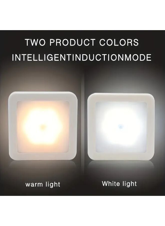 6 قطع إضاءة ليلية LED باستشعار الحركة ضوء دافئ لغرفة النوم الحمام الممر - Image 4