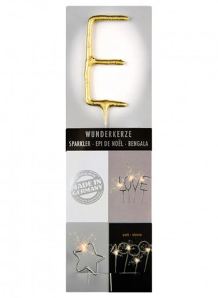 Wondercandle Gold Sparkler Candle E