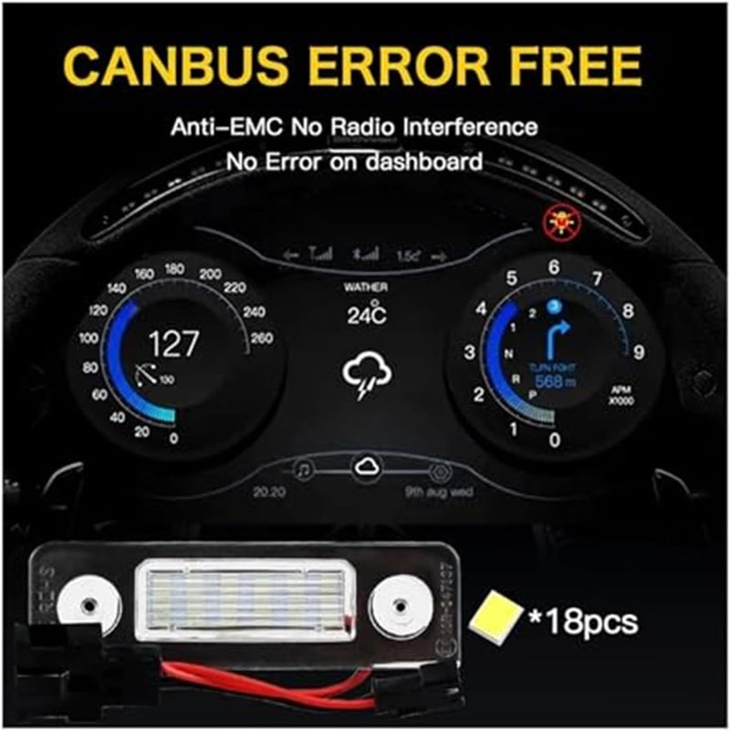 Wivplex Canbus Error Free License Plate Light for Skoda - Image 4