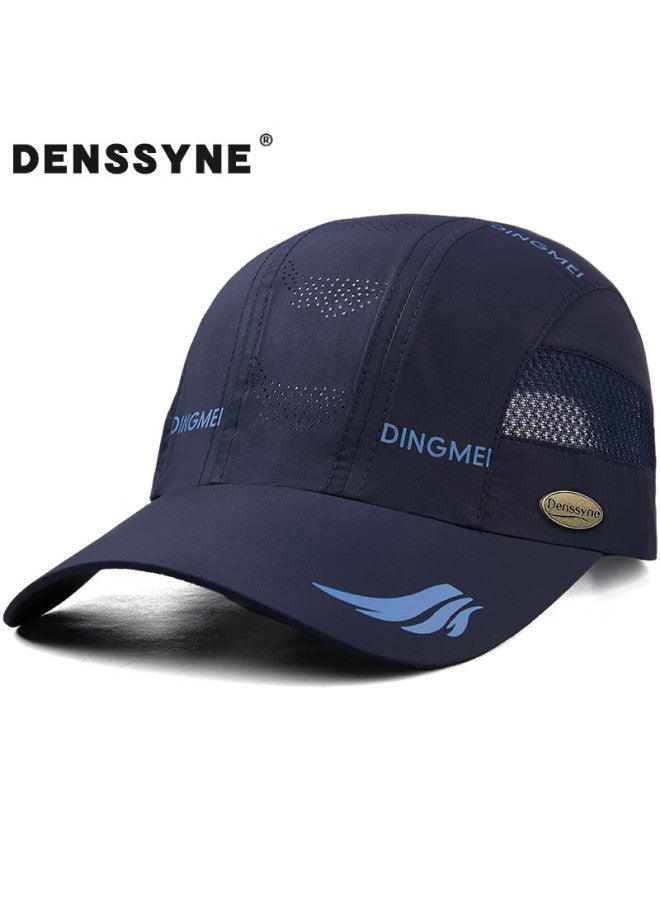 Denssyne Quick Dry Mesh Baseball Cap For Men, Summer Sun Hat For Marathon Running Sports, Breathable And Sun Protection - Image 1