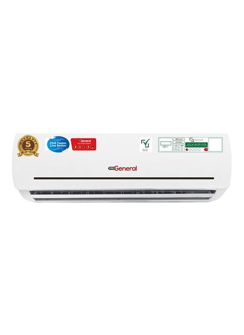 PRO GENERAL-2 Ton Rotary Split AC, Highly Efficient Cooling Air Conditioner with T3 Tropical Rotary Compressor, R410a Gas, 3D Swing pattern air delivery technology, 24000 BTU AC, Gold coated technology, Sleep mode operation, Silent operation. Best for Home & Office use -PRG24000N25 - WHITE