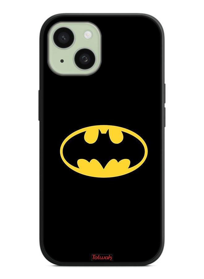 Tolwak Apple iPhone 15 Protective Case Cover Batman Logo - Image 2