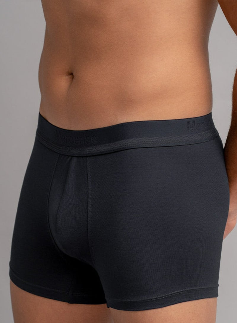 COTTONIL Mercerise Black Boxer Underwear For Men  - Image 2