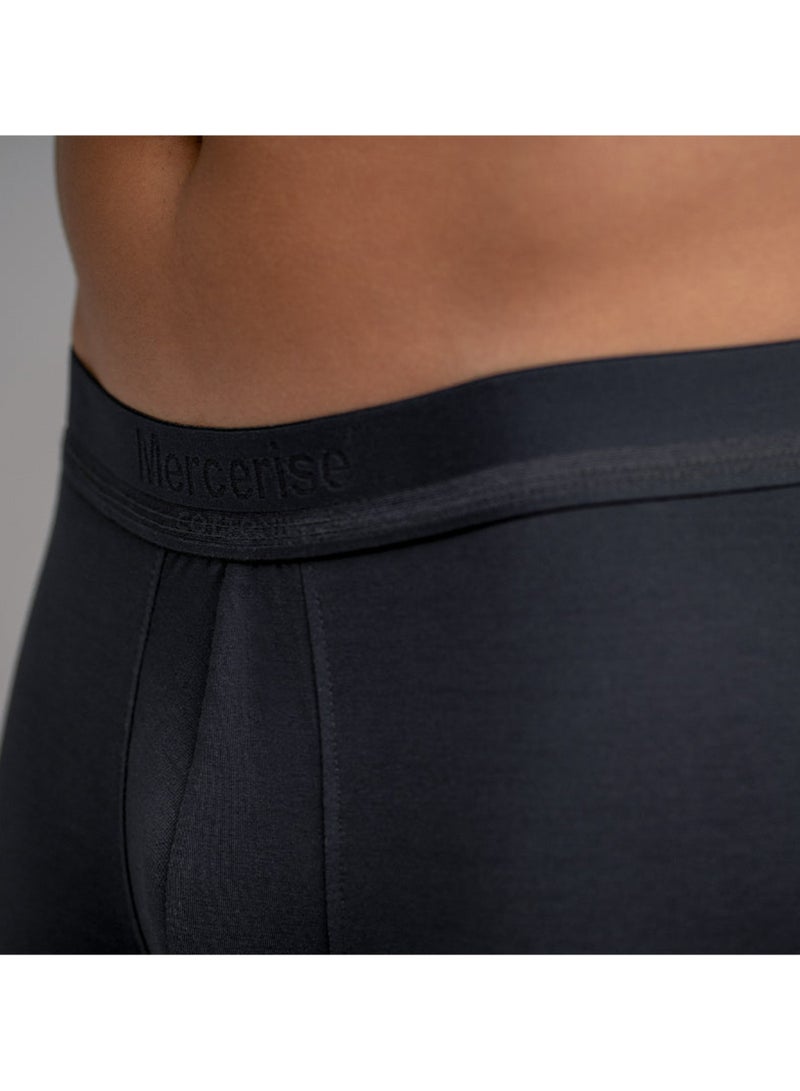 COTTONIL Mercerise Black Boxer Underwear For Men  - Image 3