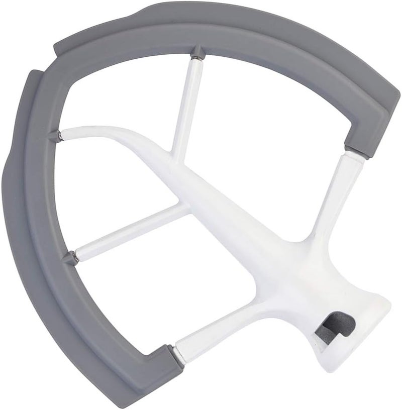 Roabertic Flex Edge Beater for KitchenAid Bowl-Lift Stand Mixer - 6 Quart Flat Beater Paddle with Flexible Silicone Edges - Image 1