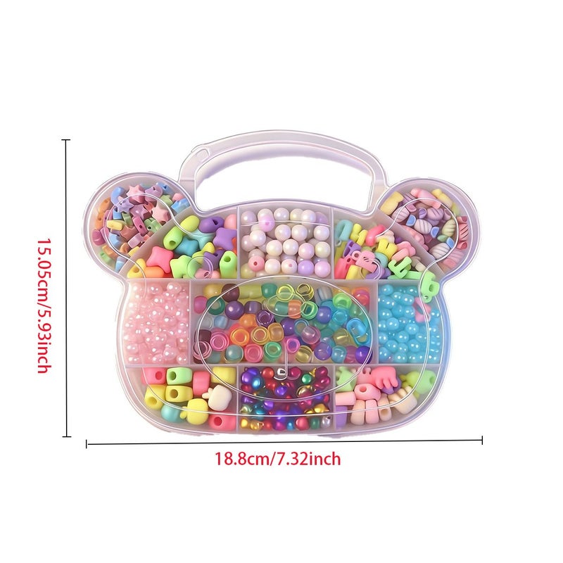 DIY Beading Kit 530pcs Jewelry Making Kit Beads Assortment For Bracelets Pendants - Image 4