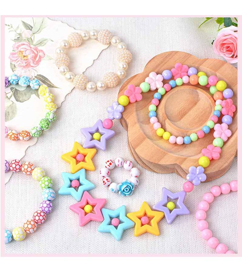 DIY Beading Kit 530pcs Jewelry Making Kit Beads Assortment For Bracelets Pendants - Image 3