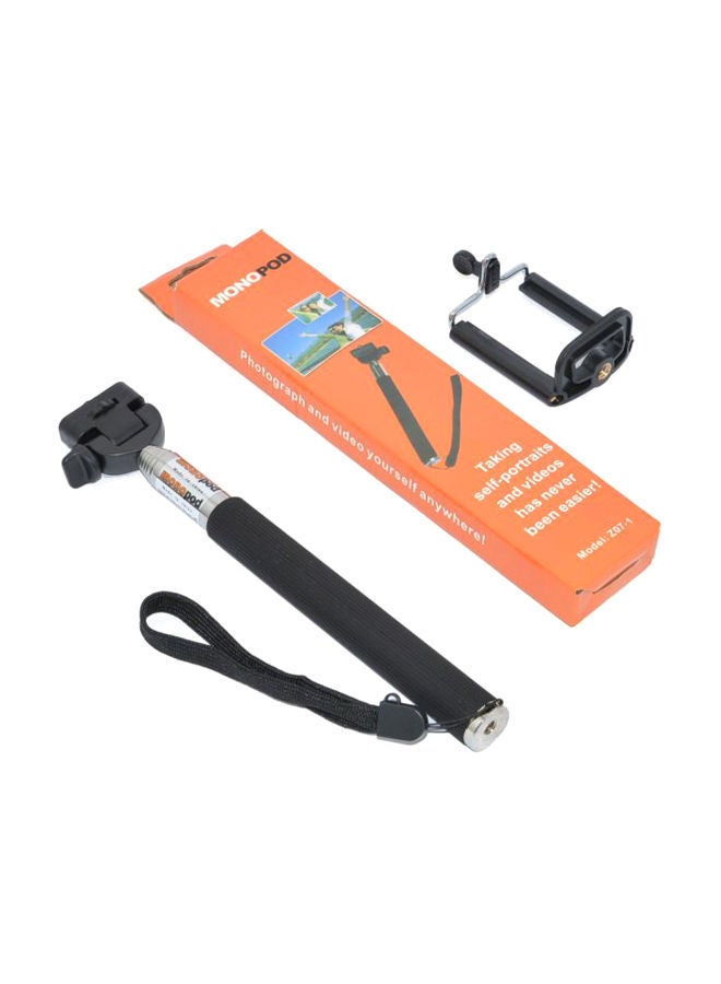 NIBEMINENT Expandable Selfie Stick Black/Silver 
