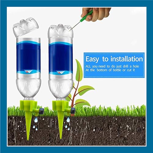 Techhark® Drip Irrigation kit for Home Garden, Self-Watering Spikes for Plants, Automatic Plant Water Devices (10 PCs,100% Leak Proof) - Image 2