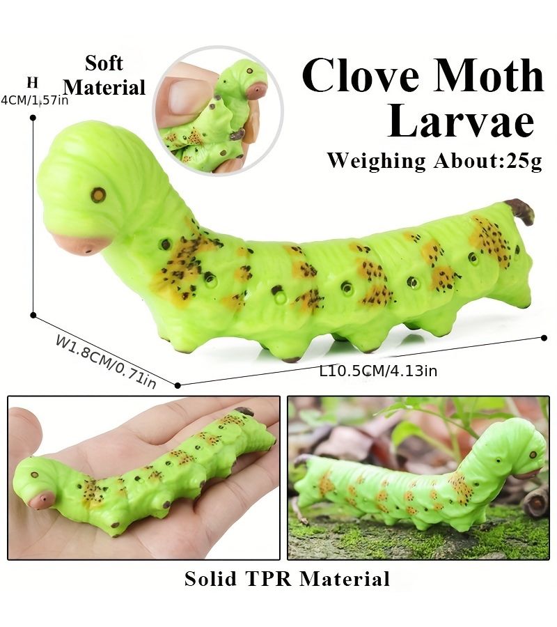 Soft Gluey Caterpillar Slug Insect Larva Toy Model For Fun Stress Relief - Image 3