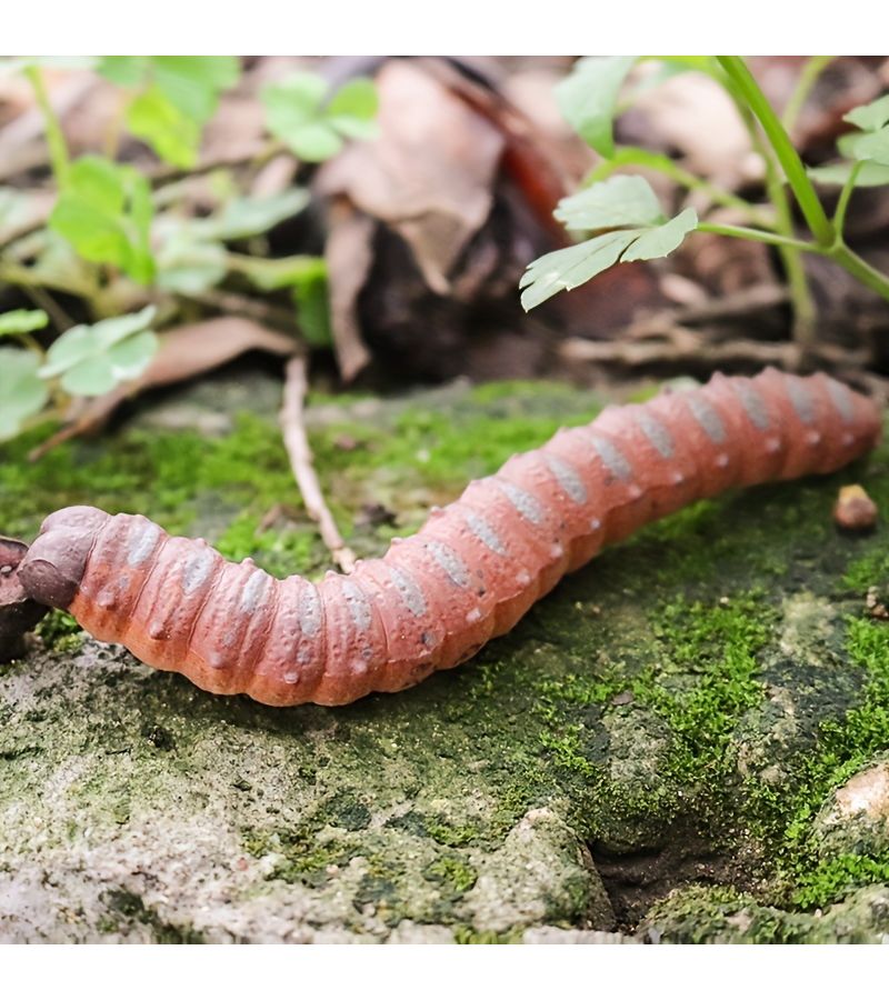 Soft Gluey Caterpillar Slug Insect Larva Toy Model For Fun Stress Relief - Image 2
