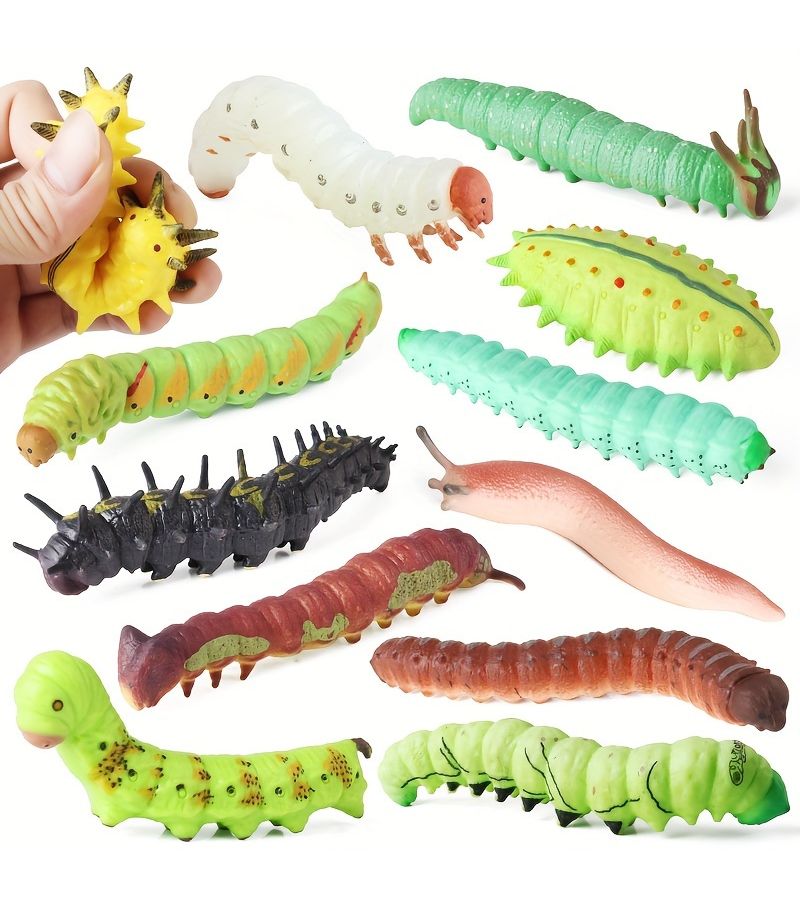 Soft Gluey Caterpillar Slug Insect Larva Toy Model For Fun Stress Relief - Image 4
