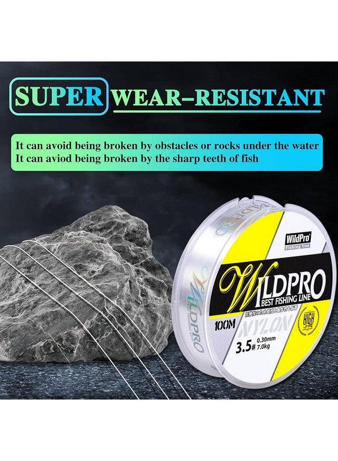 Zorbes سلك صيد زوربز® 100م 0.3مم خيط نايلون شفاف خيط تعليق غير مرئي خيط خرز قوي مقاوم للاحتكاك خيط صيد أحادي 15.4 رطل - Image 4