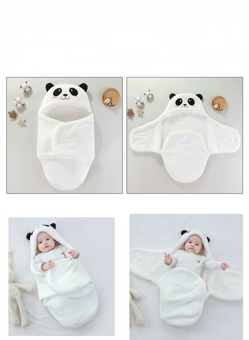 Lee Yon Cute Baby Blanket,Soft Newborn Baby Milestone Blanket for 0-6 month Baby Newborn Infant, White，94 x 70 Cm  - Image 1
