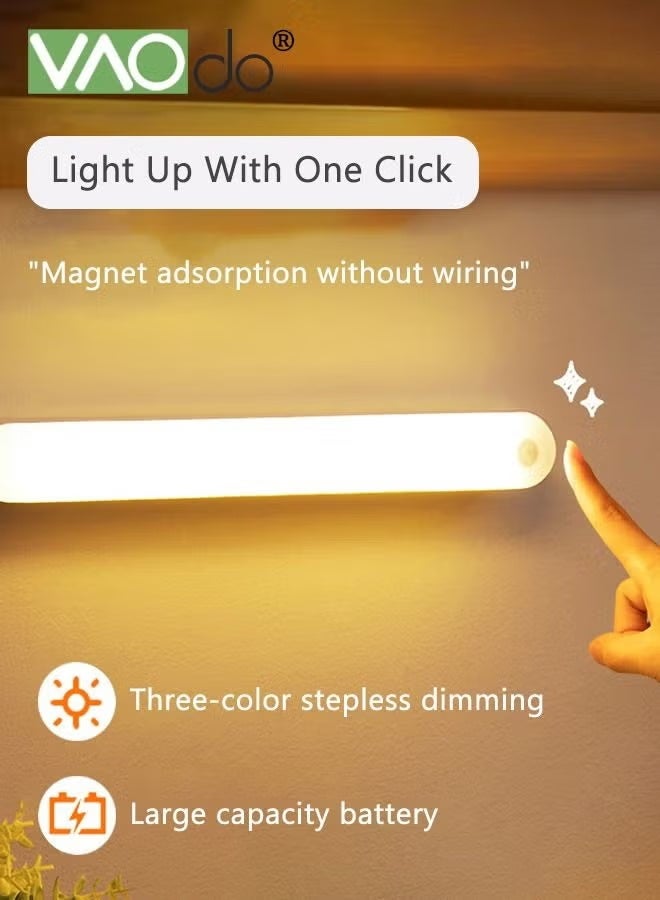 VAOdo Magnetic Motion Sensor Light, LED Cordless Night Light, Under Cabinet Rechargeable Light, Installation Free for Kitchen Staircase Bedroom Drawer Cabinet - Image 5