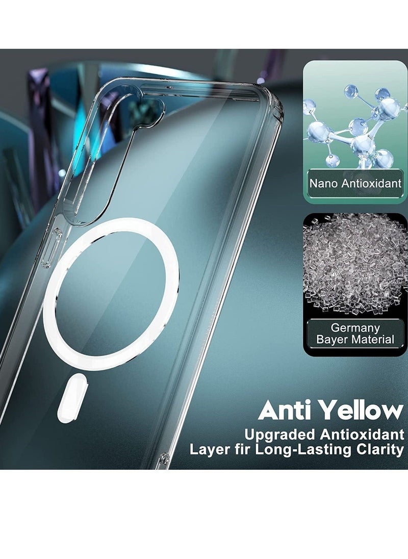 [Upgraded] Clear Case for Samsung Galaxy S23 Compatible with Mag-Safe Charging, Ultra Slim & Full Protective Shockproof Case Cover  - Image 2