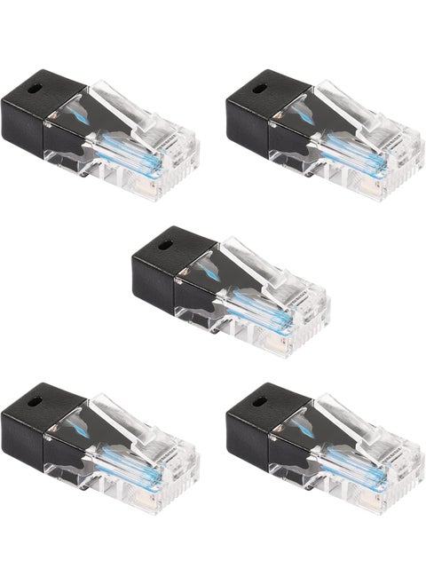 SinLoon RJ45 Network Test Adapter 8P8C Network Plug 120 Ohms 025 WattsRJ45 Connectors for Device Network Testing 5 PCS