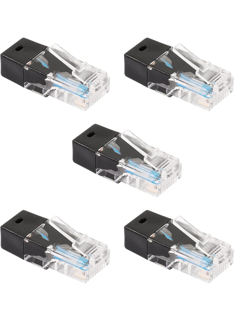 SinLoon SinLoon RJ45 Network Test Adapter 8P8C Network Plug 120 Ohms 025 WattsRJ45 Connectors for Device Network Testing 5 PCS  - Image 1