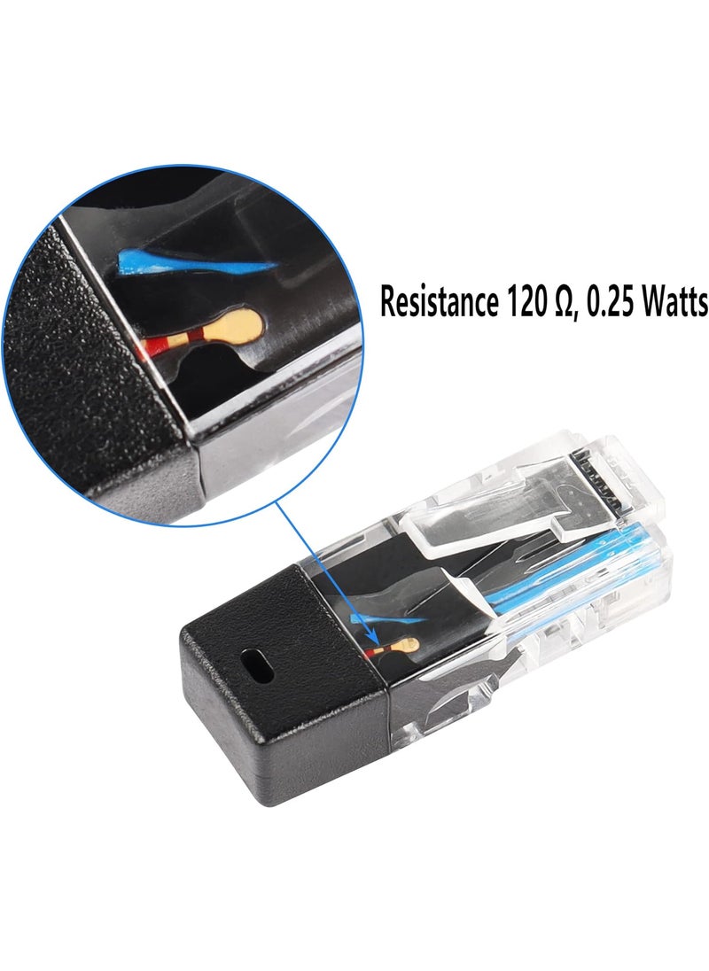 SinLoon SinLoon RJ45 Network Test Adapter 8P8C Network Plug 120 Ohms 025 WattsRJ45 Connectors for Device Network Testing 5 PCS  - Image 3
