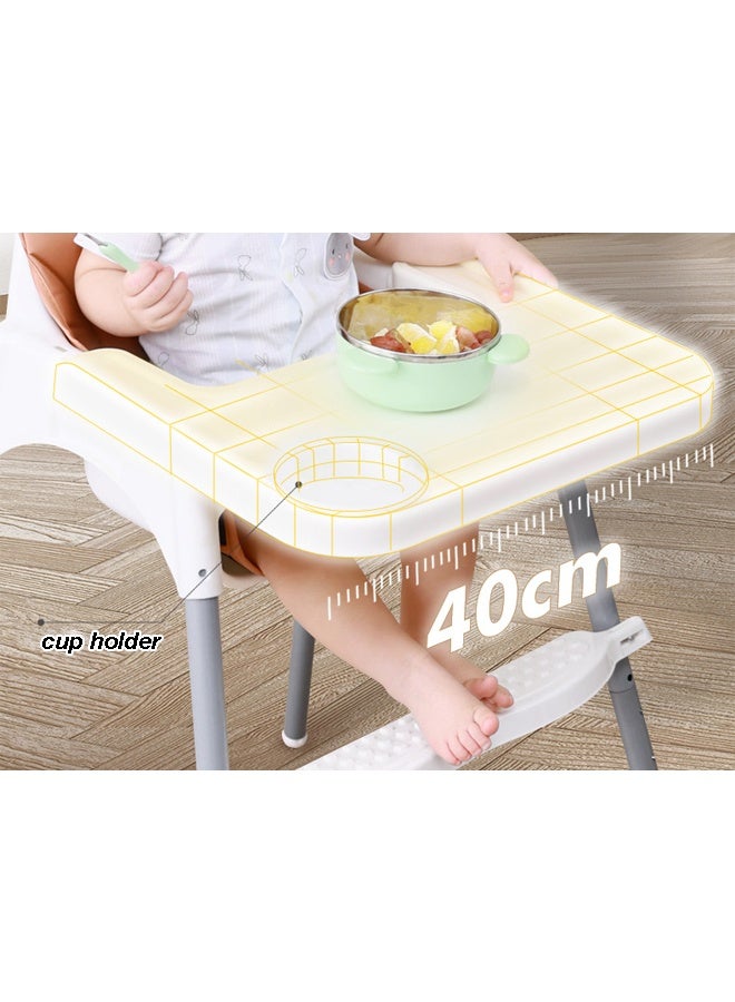 keke Adjustable High Chair With Dining Tray And Safety Seat Belt For Children - Image 3