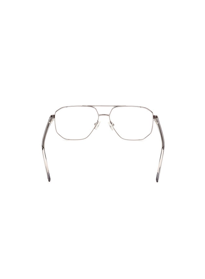 GUESS إطارات نظارات مستطيلة للرجال بلون معدني لامع GUESS GU5013500857 57 مم - Image 4